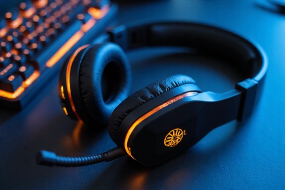 Casque gaming avec microphone intégré