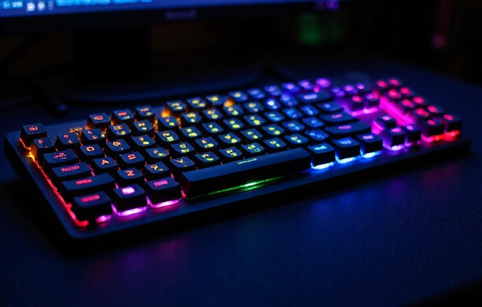 Clavier mécanique gaming rétroéclairé