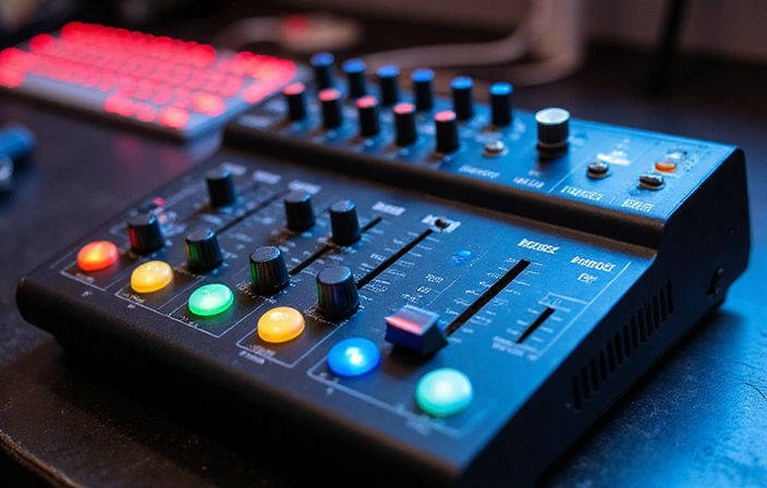 Tablette de mixage audio pour streamer
