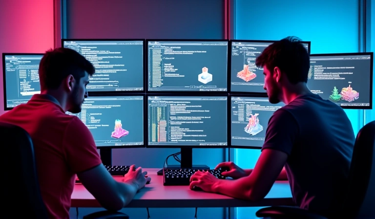 Équipe d'experts FynoSpark travaillant sur l'optimisation d'un setup gamer