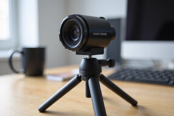 Trépied de bureau ajustable pour webcam